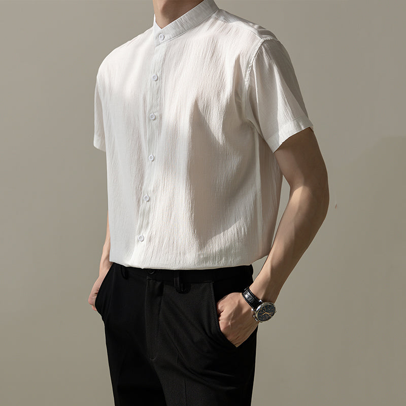 Casual Stand Collar Breathable Top