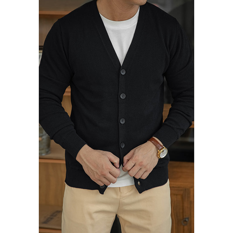 Men's Soft Workmanship Slim-fit Cardigan Jacket