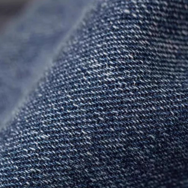 Double Pleat Straight Loose Washed Jeans
