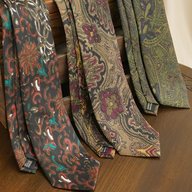 Men's Arrow Shape Formal Print Hand Tie
