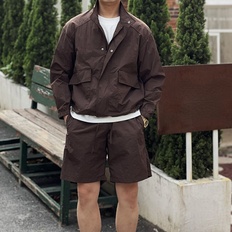 Men's Summer Casual Loose Retro Thin Sun Protection Suit