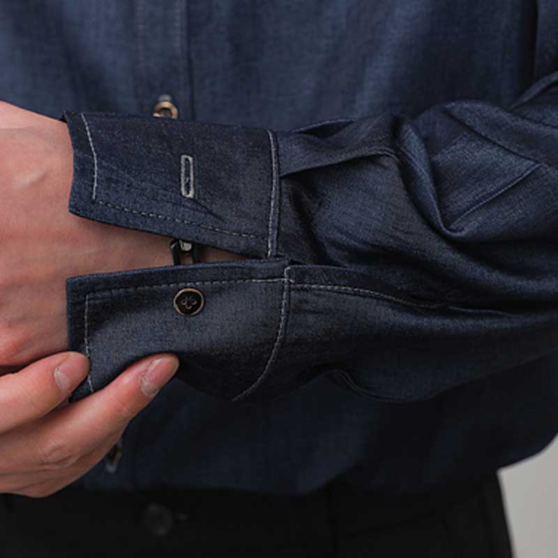 Loose Solid Color Drape Non-iron Shirt