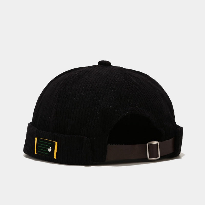Round-top Corduroy Retro Hat