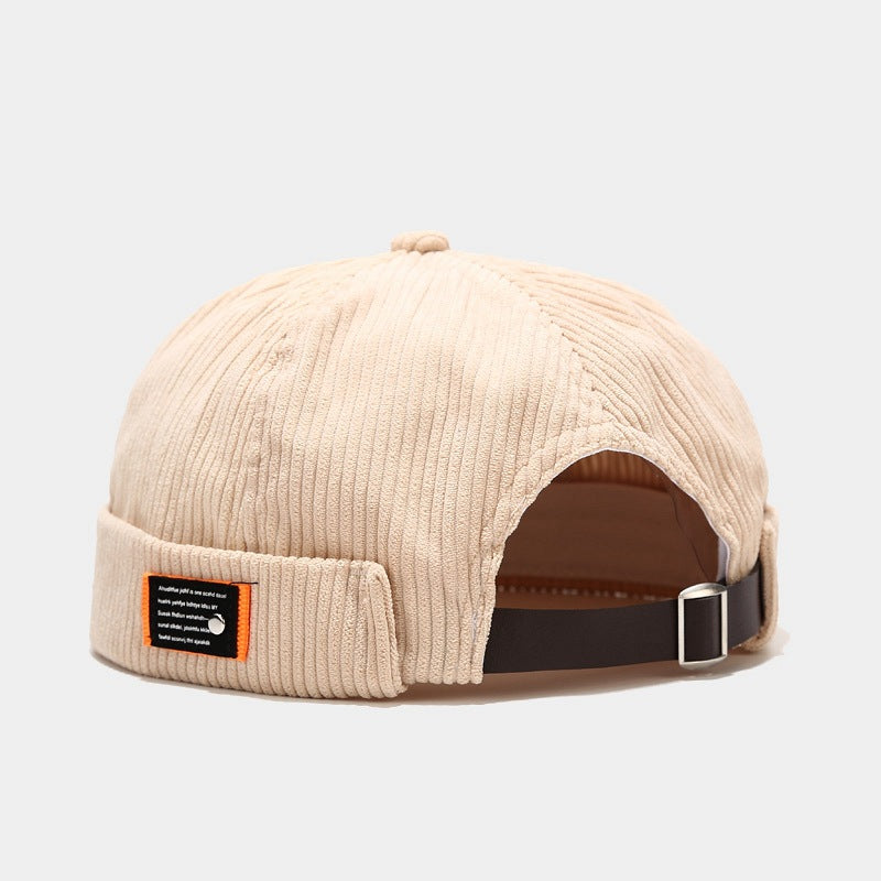 Round-top Corduroy Retro Hat