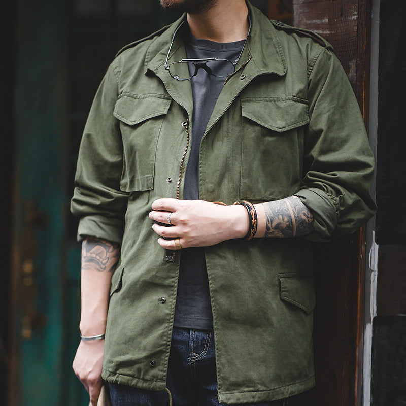 American Retro Multi-pocket Work Jacket