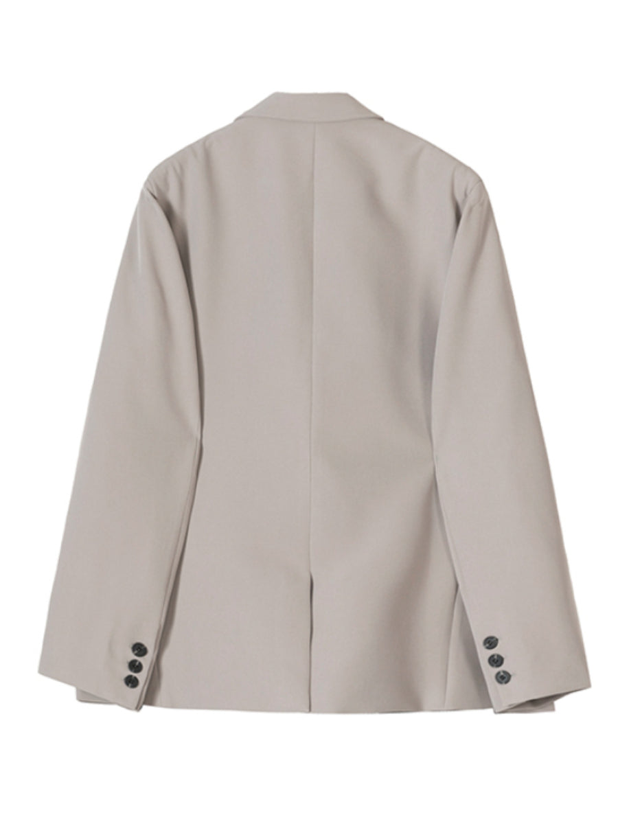 Korean Style Loose Casual Single-breasted Blazer