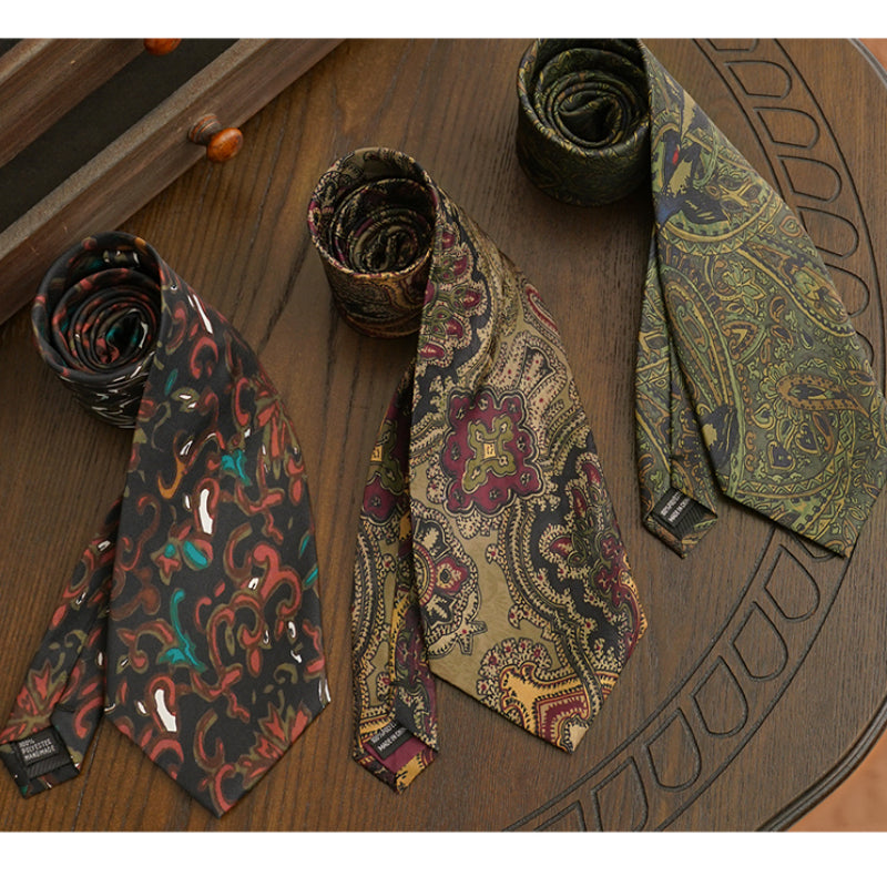 Men's Arrow Shape Formal Print Hand Tie
