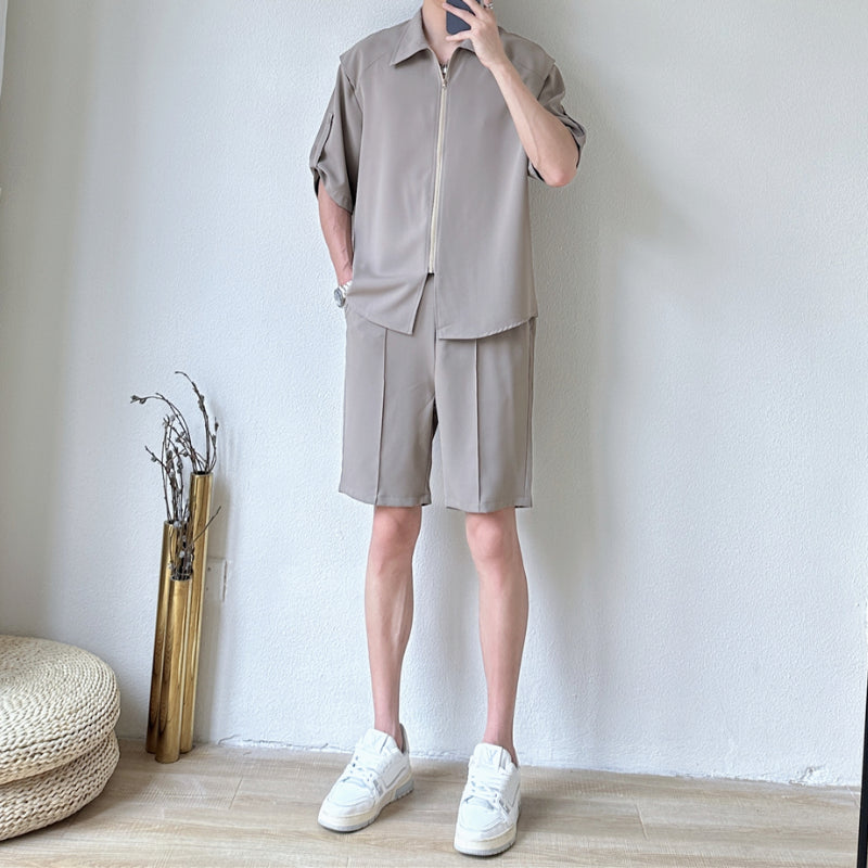 Casual Clothes Shirt Short Suit