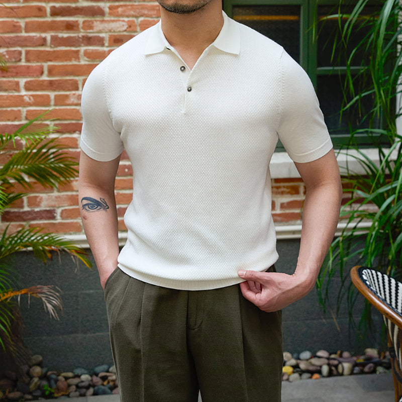 Slim Fit Lapel Polo Shirt