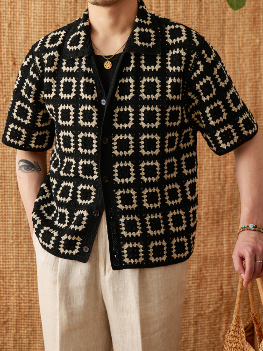 Summer Knitted Loose Casual Cardigan Shirt