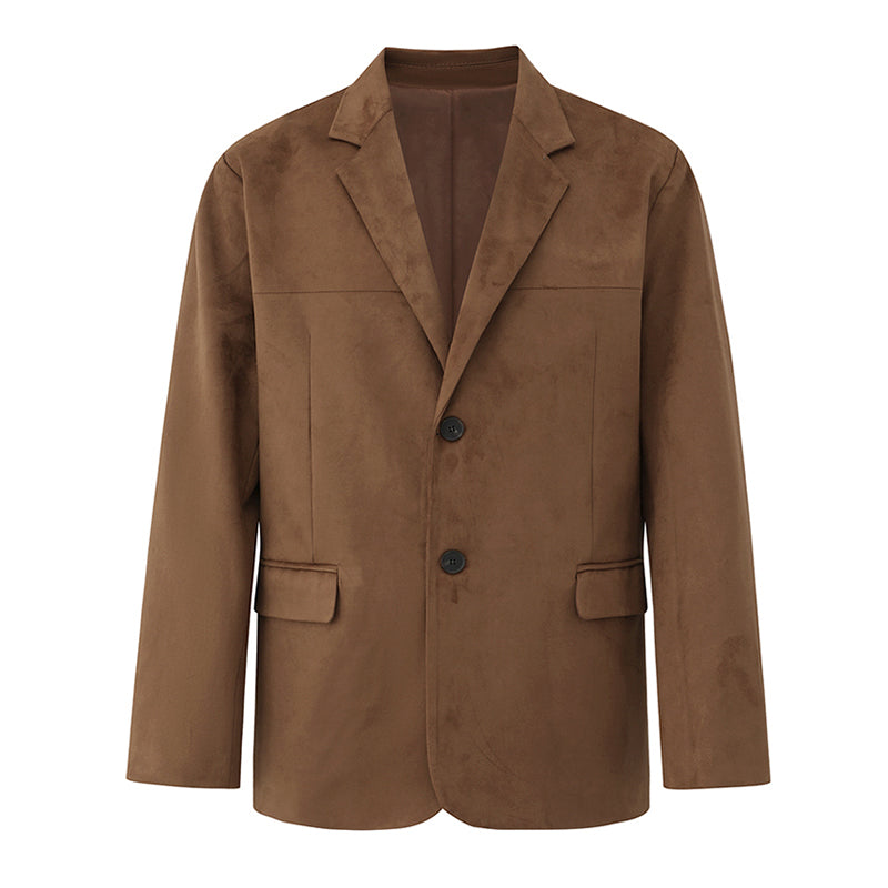 Casual Loose Fit Single-breasted Suit Jacket