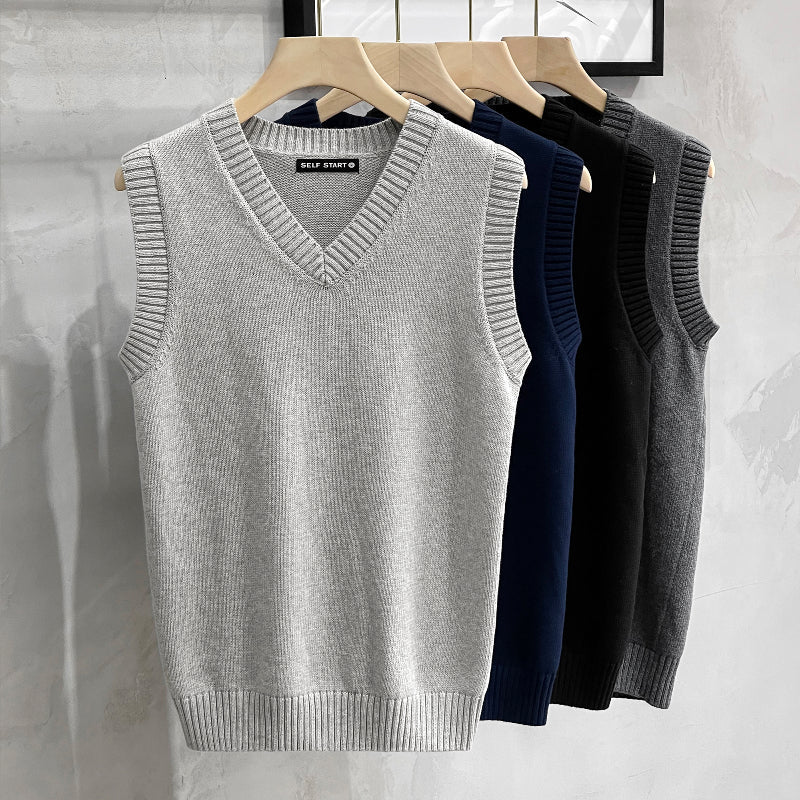 V-neck Business Vest Sweater