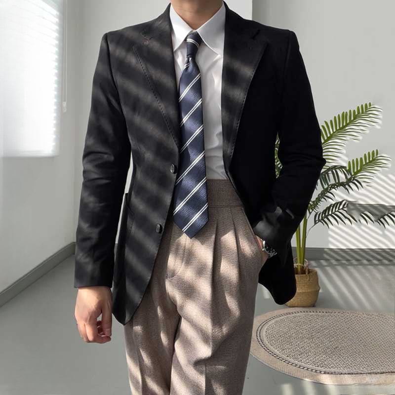 Slim Fit Vintage Suede Blazer