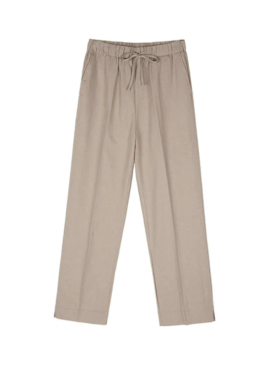Cotton and Linen Loose Casual Wide-leg Pants