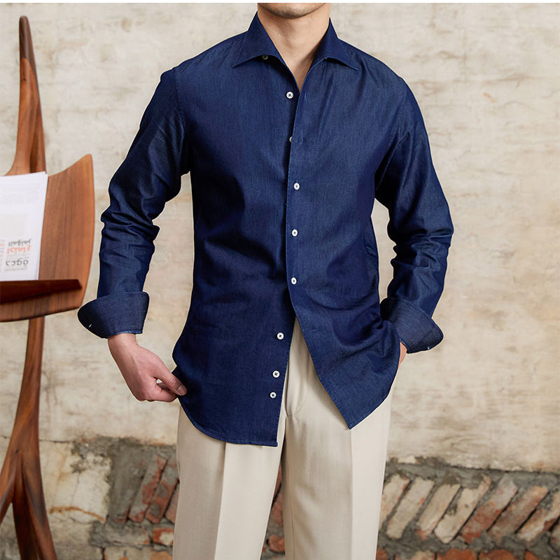 Business Casual Slim Lapel Shirt