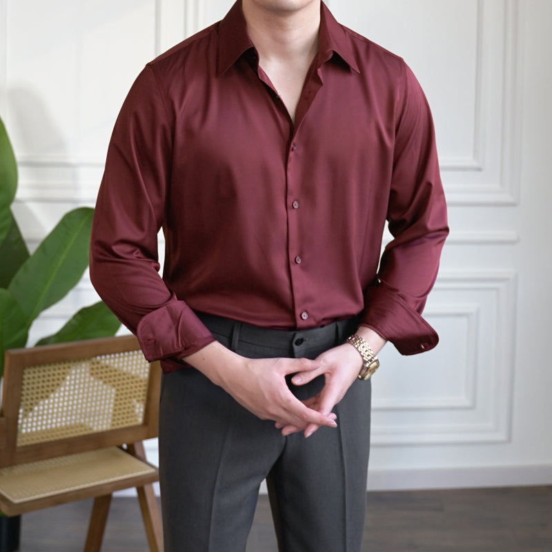 Men's Casual Slim Fit Business Formal Shirt