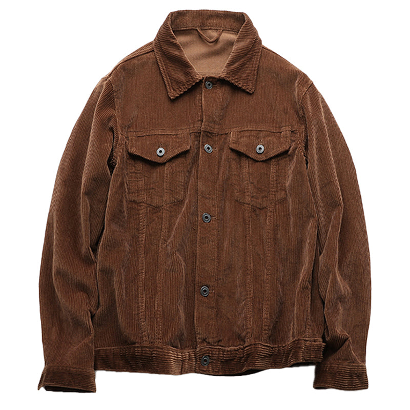 Men's Corduroy Lapel Warm Work Jacket