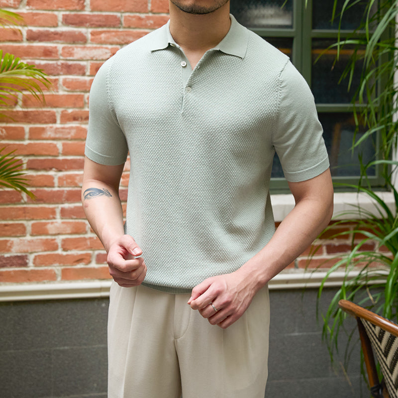 Slim Fit Lapel Polo Shirt