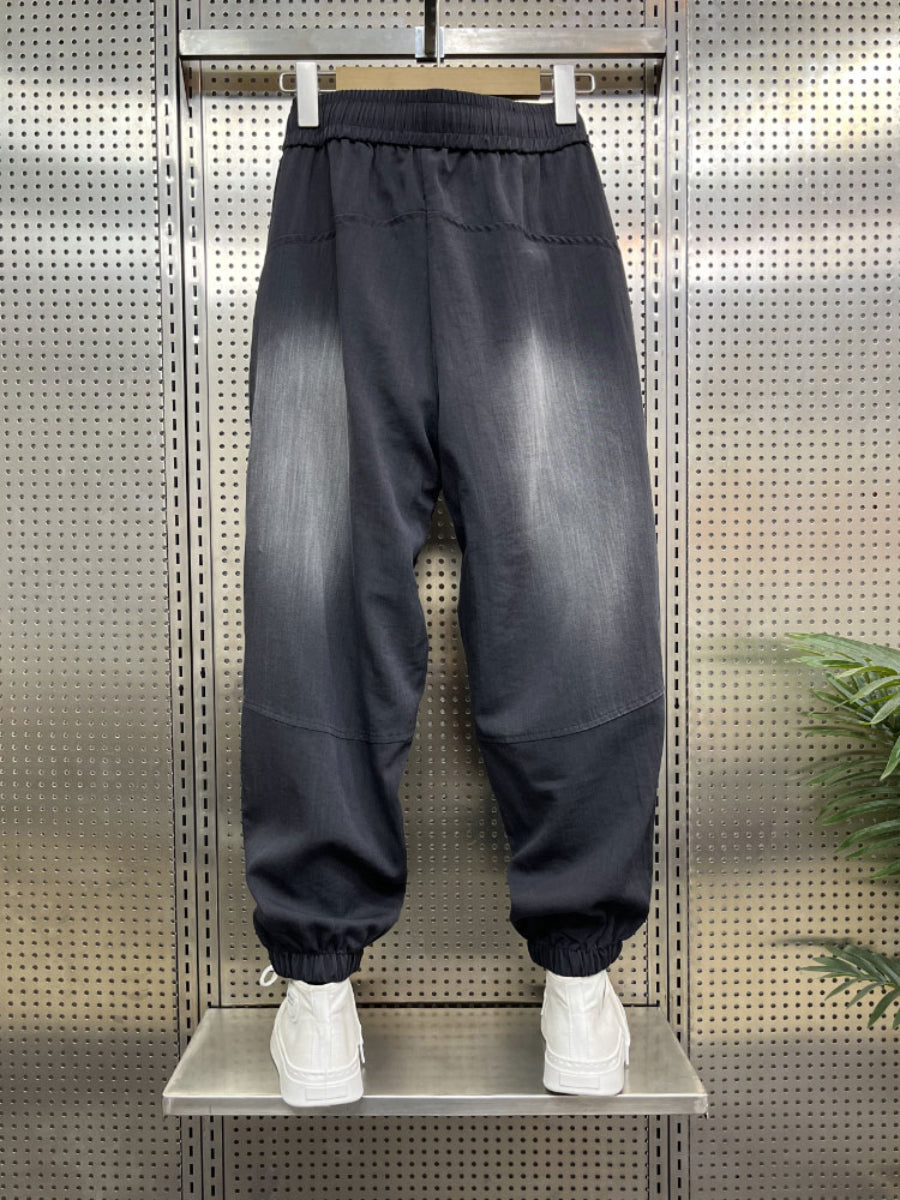 Loose-fitting Linen Casual Gradient Harem Pants