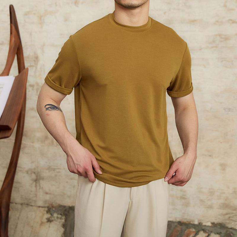 Round Neck Slim Fit T-shirt