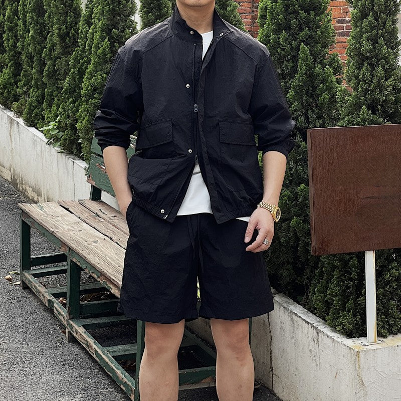 Men's Summer Casual Loose Retro Thin Sun Protection Suit