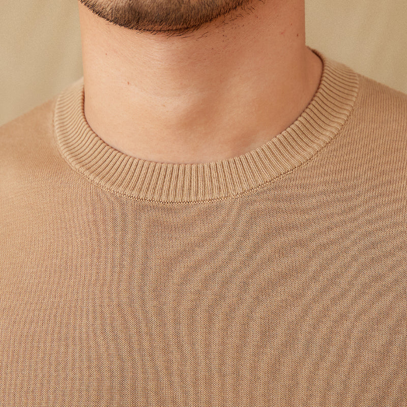 Lyocell Breathable Casual Round Neck T-shirt
