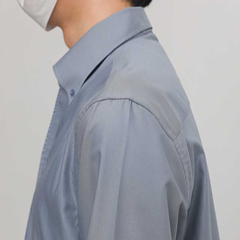 Slim Fit Solid Color Pointed Collar Shirt