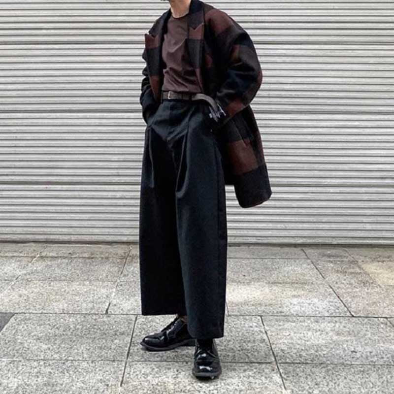 Men's Casual Workwear Retro Loose Casual Wide Leg Pants