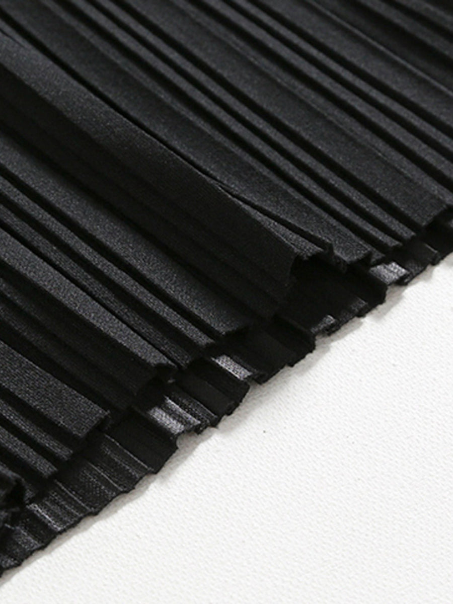 Ice Silk Loose Pleated Drape Wide-leg Pants