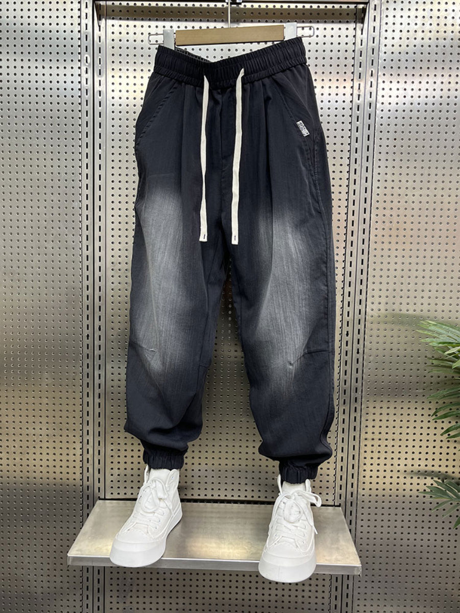 Loose-fitting Linen Casual Gradient Harem Pants
