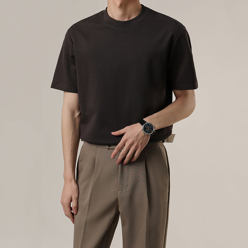 Casual Slim Fit Crew Neck T-shirt