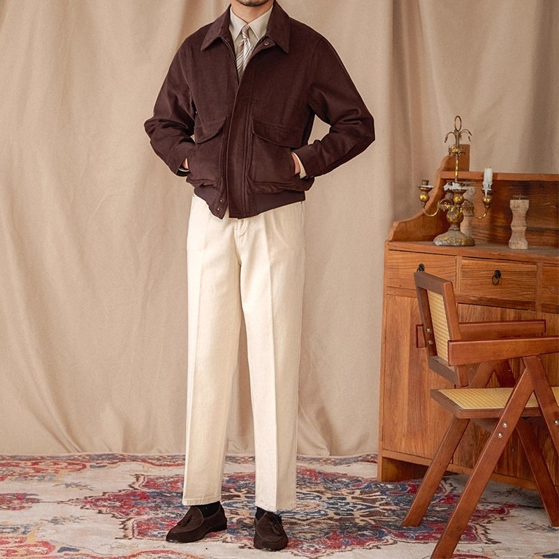 Casual Corduroy Warm Cotton Bomber Jacket