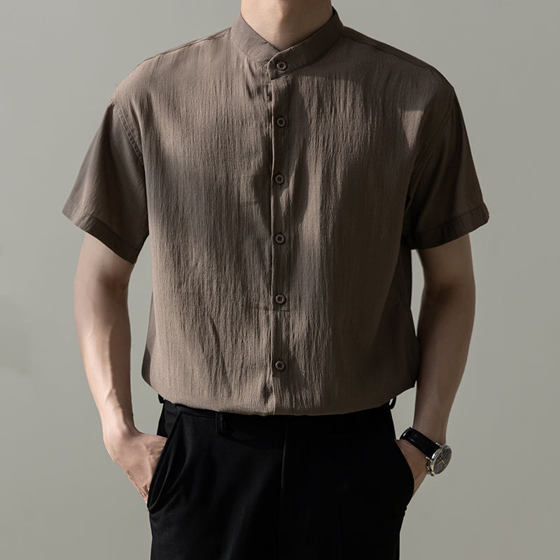 Casual Stand Collar Breathable Top