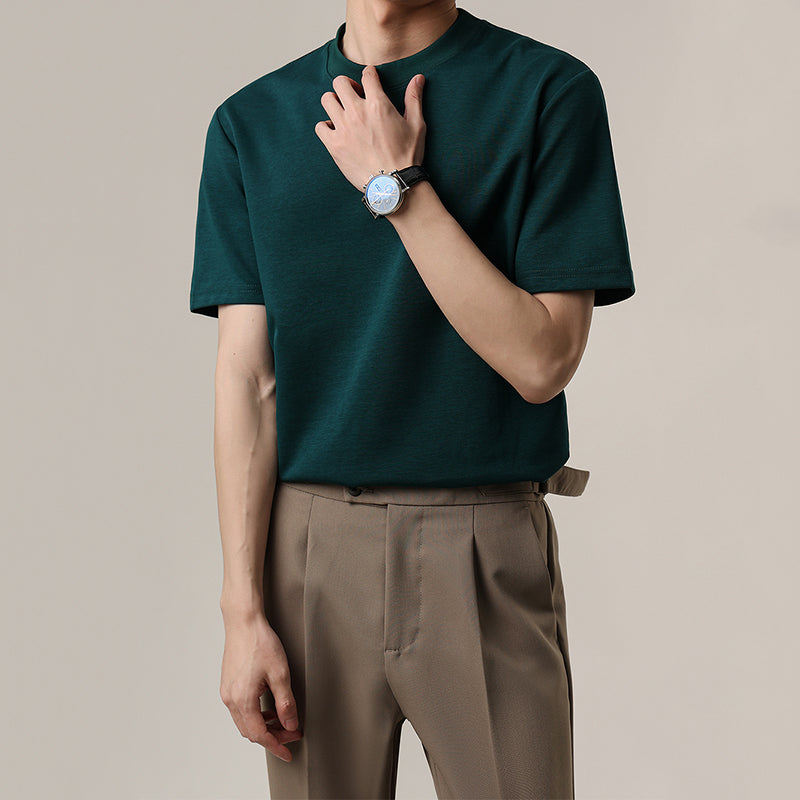 Casual Slim Fit Crew Neck T-shirt
