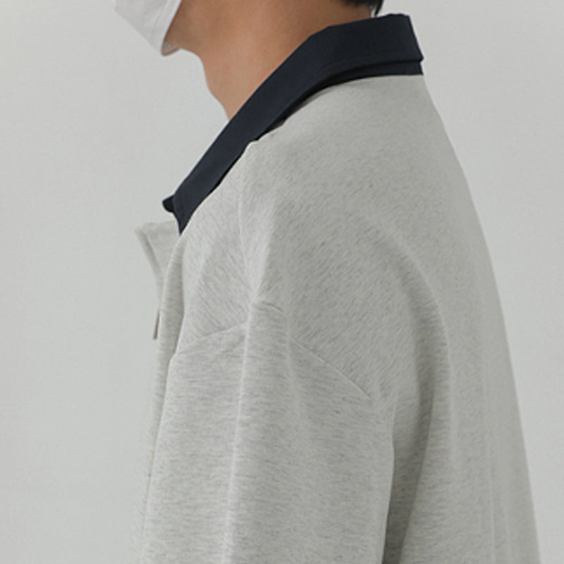 Patchwork Fake Two-piece POLO Shirt
