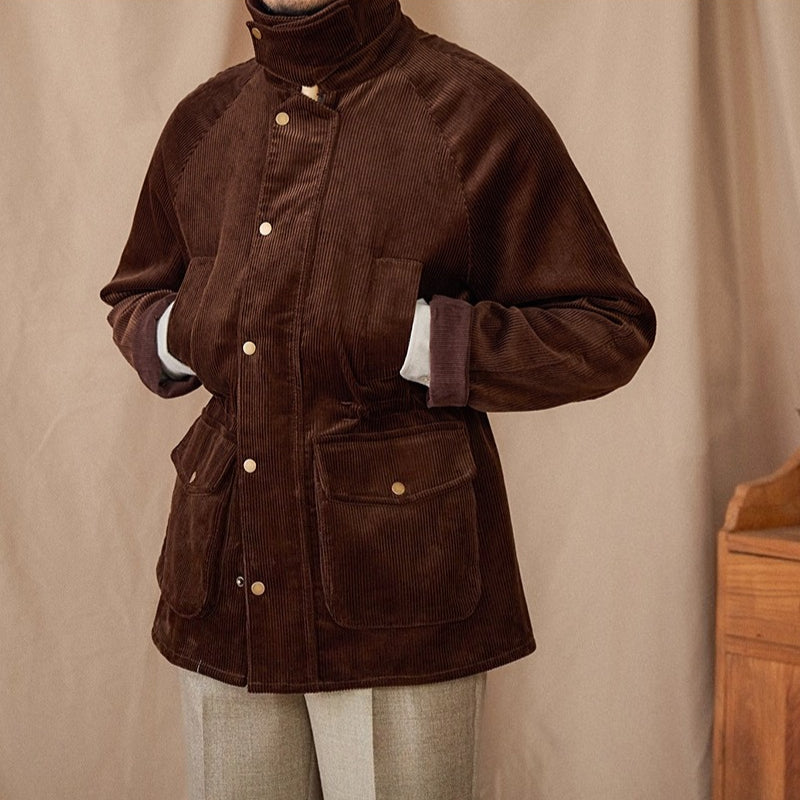Warm Cotton British Style Retro Hunting Chore Coat