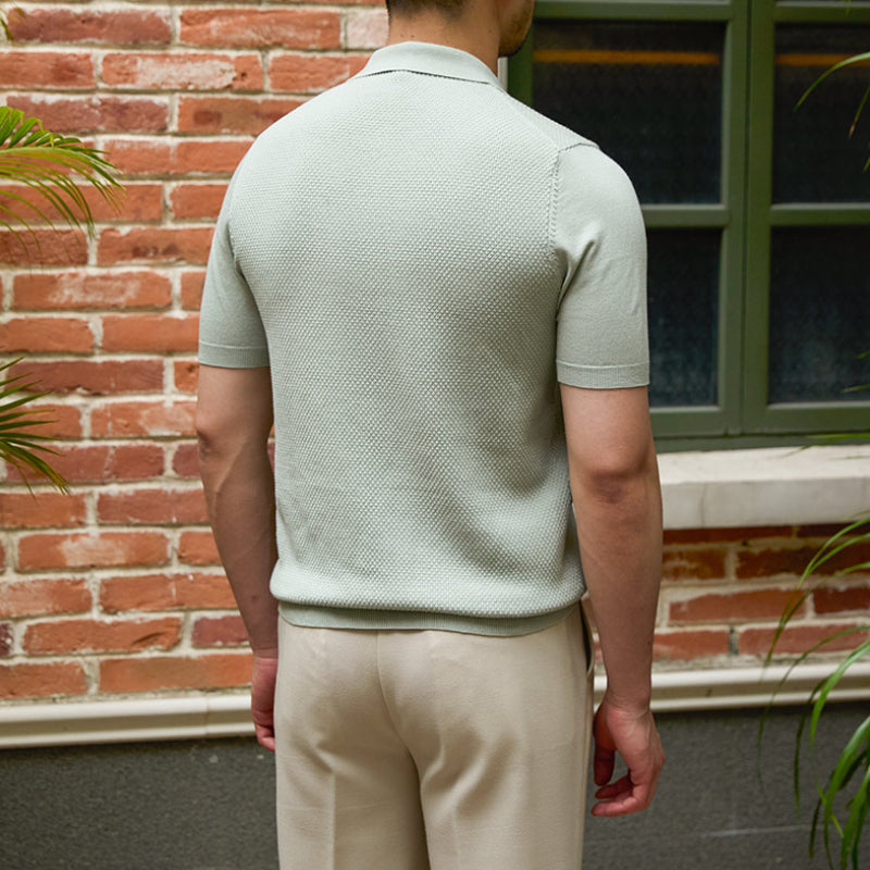 Slim Fit Lapel Polo Shirt