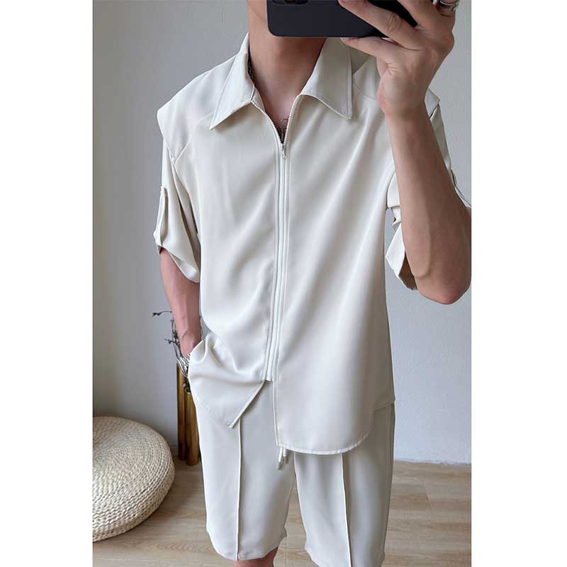 Casual Clothes Shirt Short Suit