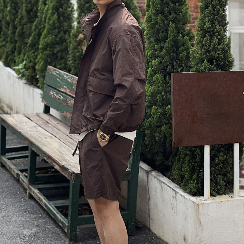 Men's Summer Casual Loose Retro Thin Sun Protection Suit