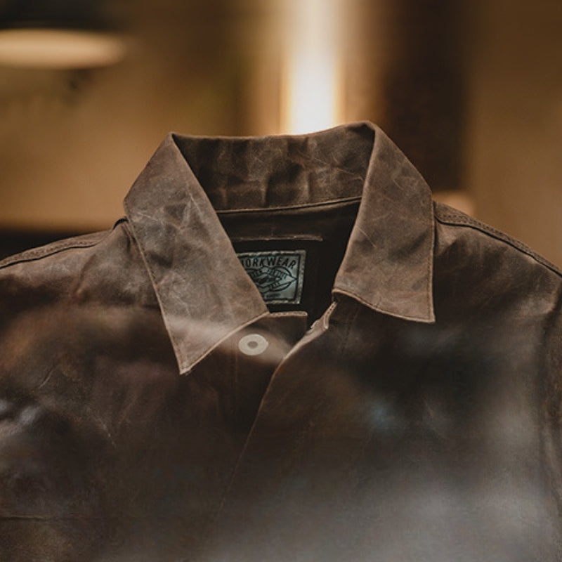 American Retro Workwear Heavy Canvas Waxed Jacket