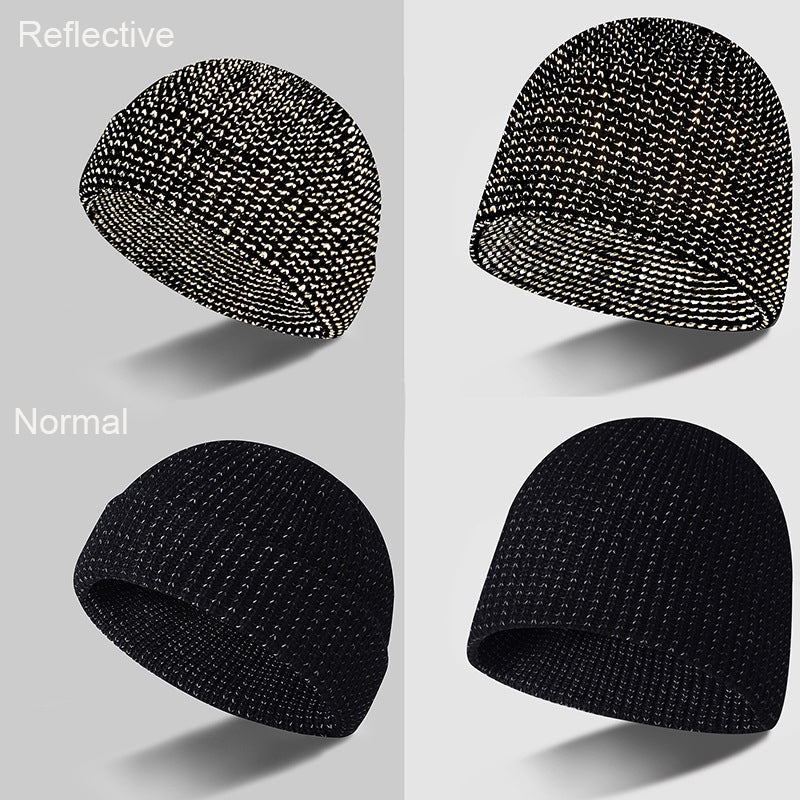 Reflective Silk Knitted Cap