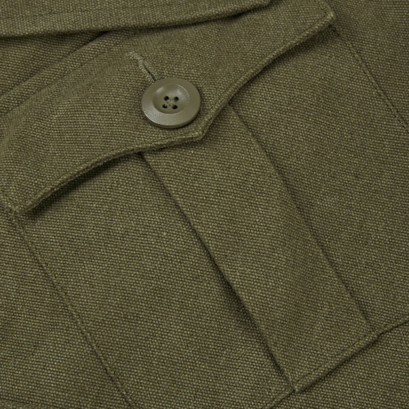 Vintage Military Mid-length Over-the-knee Coat