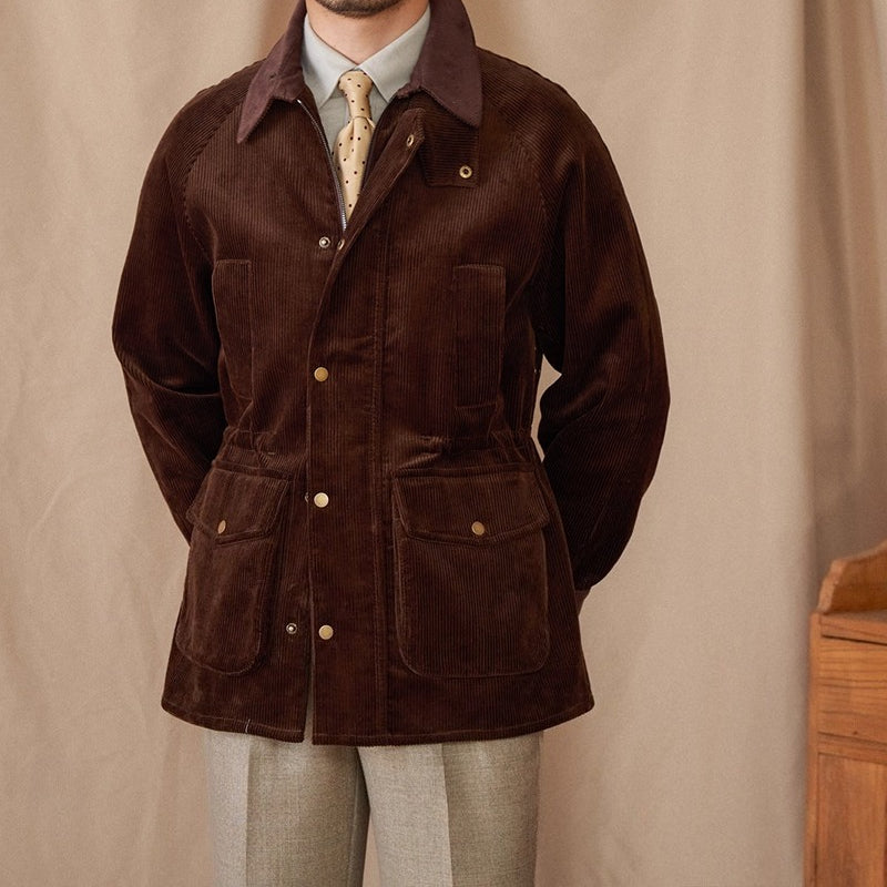 Warm Cotton British Style Retro Hunting Chore Coat