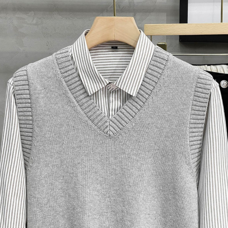 V-neck Business Vest Sweater