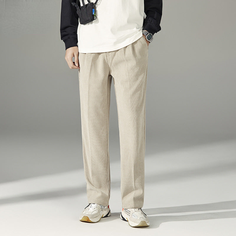 Straight-Leg Loose Casual Pants