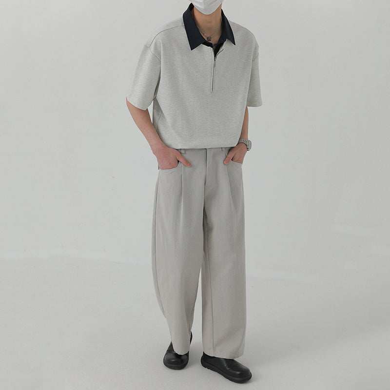 Patchwork Fake Two-piece POLO Shirt