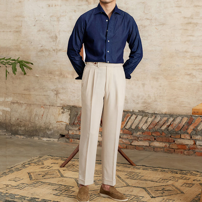 Business Casual Slim Lapel Shirt