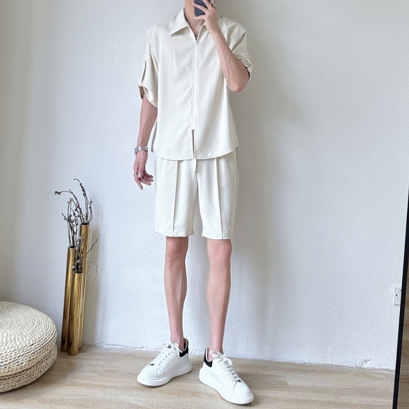 Casual Clothes Shirt Short Suit