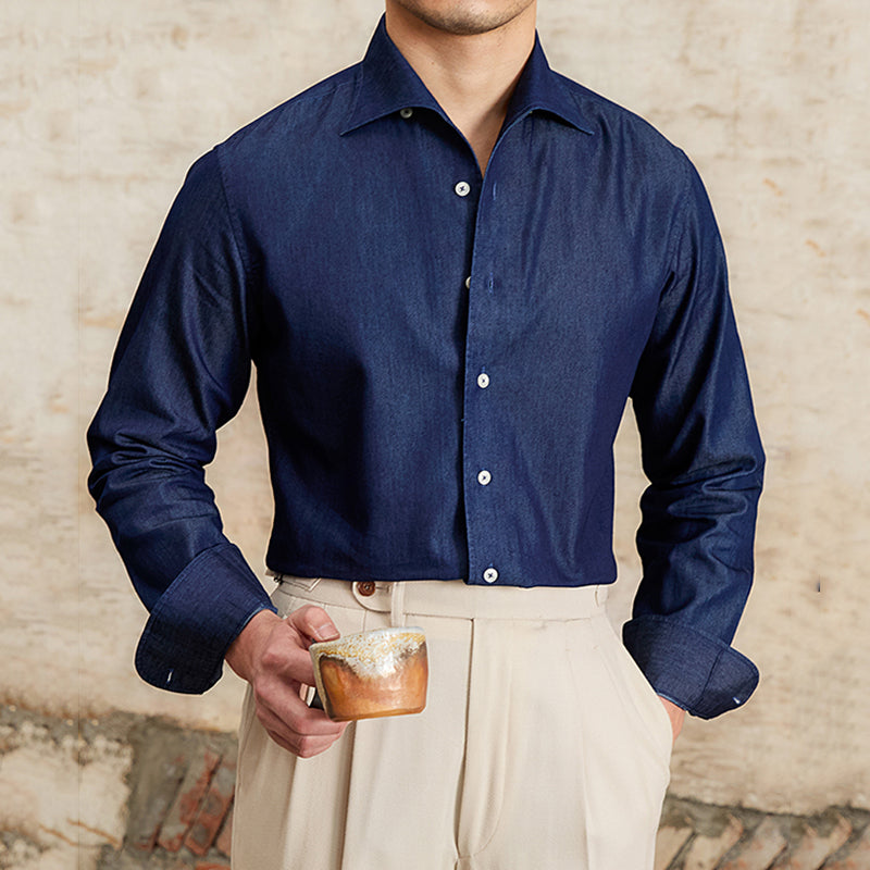 Business Casual Slim Lapel Shirt