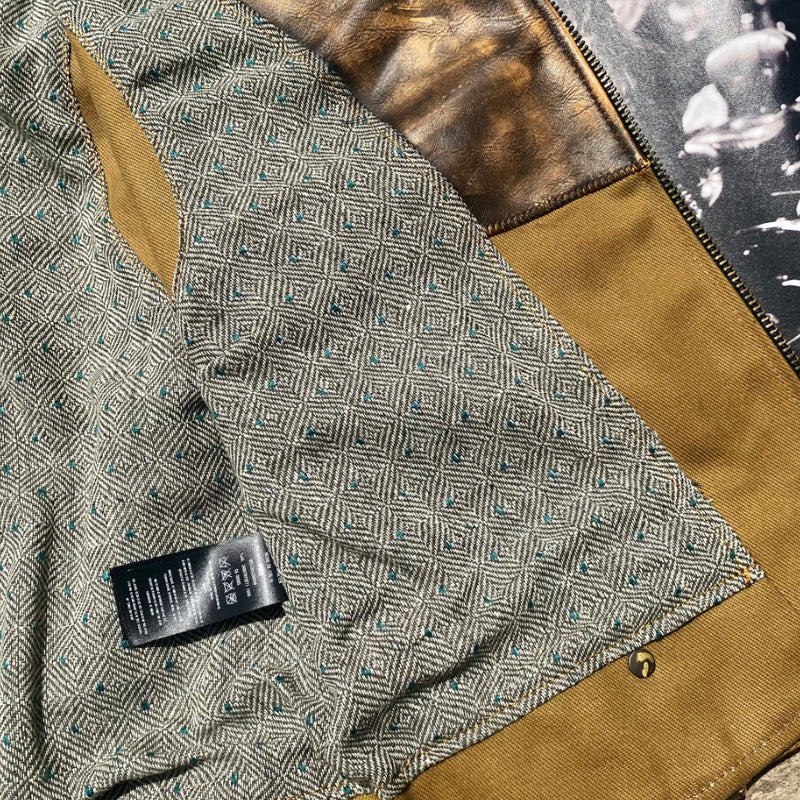 Men's Waxed Canvas Hand-rubbed Leather Vest